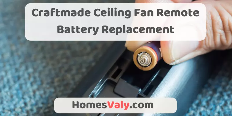 Craftmade Ceiling Fan Remote Battery Replacement